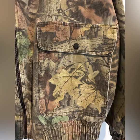 Vintage Real Tree Camouflage Light Bomber Jacket - Picture 2 of 3